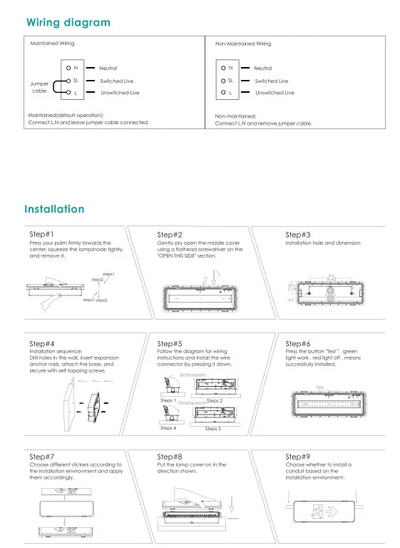 Industrial Self Contained Led Emergency Bulkhead